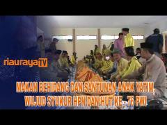 PWI GELAR SYUKURAN DENGAN MAKAN BEHIDANG DAN SANTUNI ANAK YATIM PIATU